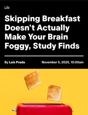Завтракать необязательно — учёные доказали, что отсутствие пищи с утра никак не вредит здоровью
