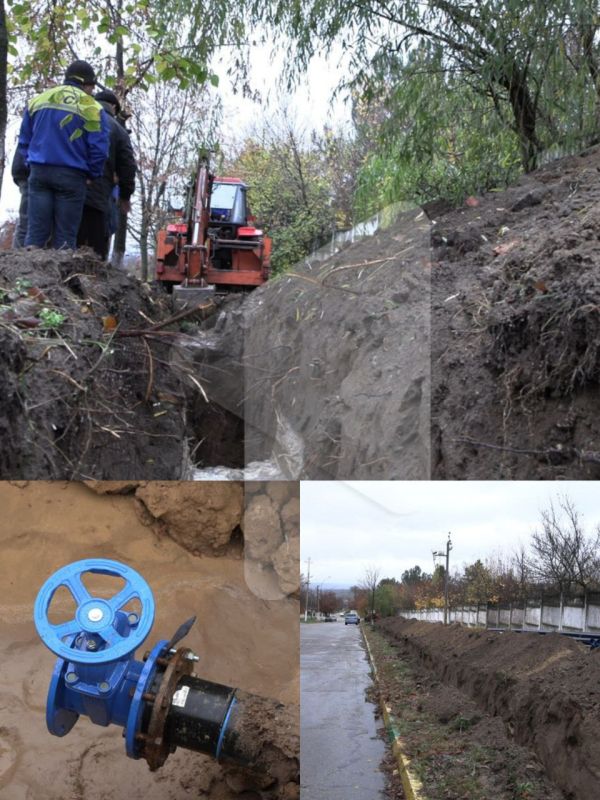 В Дубоссарах продолжают обновлять водопровод – меняют трубы в микрорайонах Второй участок и Коржево