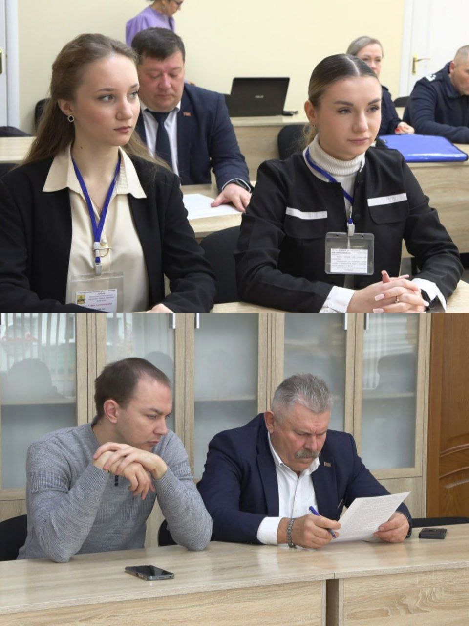 Школьницы Гарет София и Альбрехт Варвара на день стали председателем Бендерского горсовета и его заместителем