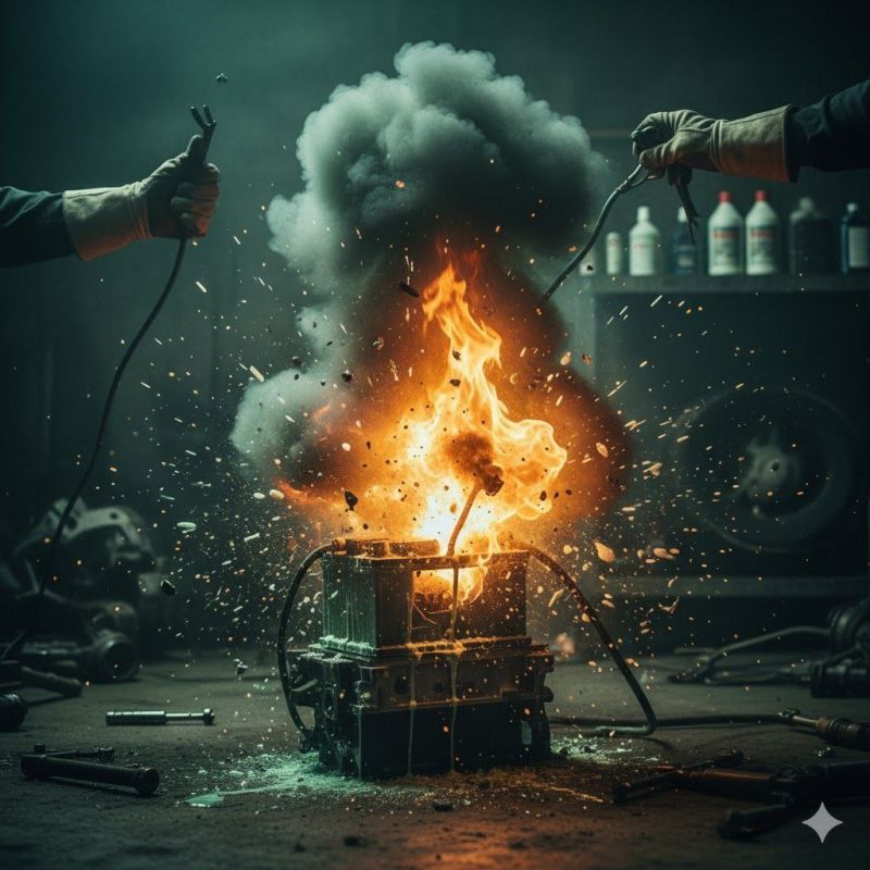 В Рыбнице водителю выбило глаз из-за взрыва аккумулятора