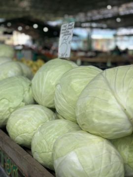 Капусту сорта «Агрессор» на столичном рынке раскупают на засолку быстрее других