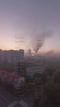 Кадры комбинированного удара по целям в Киеве