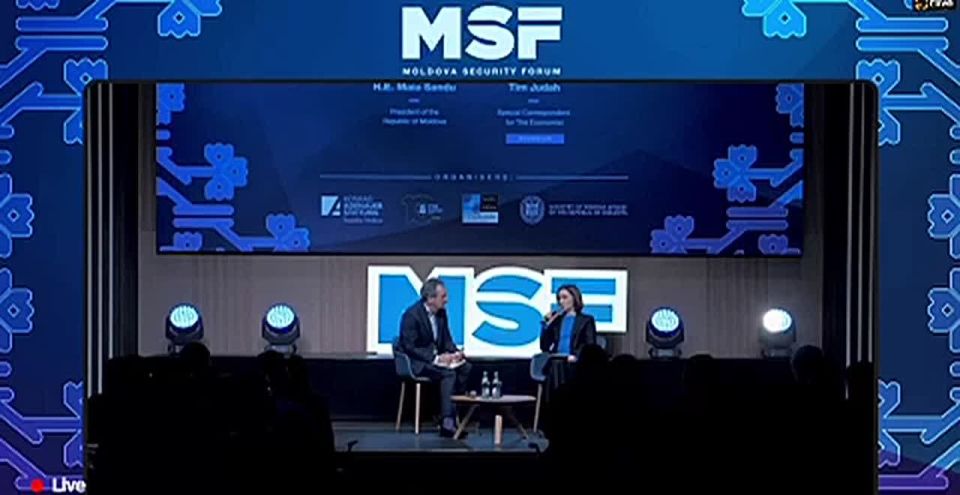 Майя Санду поблагодарила Украину за защиту от России и призвала Запад дать больше денег на оружие для Молдовы