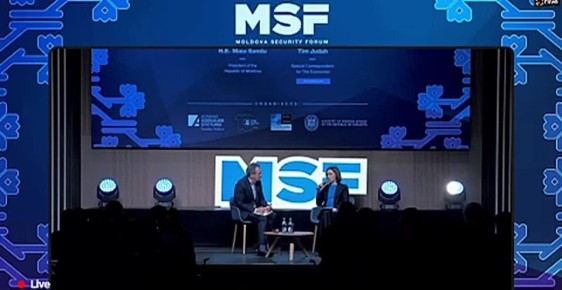 Майя Санду поблагодарила Украину за защиту от России и призвала Запад дать больше денег на оружие для Молдовы