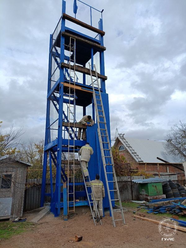 Слободзейские огнеборцы обновили учебную башню ко Дню пожарной охраны