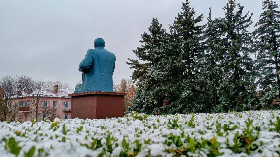 Дубоссары в лёгком снежном покрывале