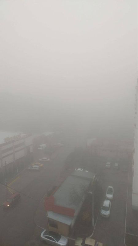 На республику опустился густой туман