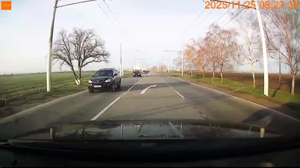 «Мерс» обогнал через сплошную на трассе между Тирасполем и Бендерами и попал на регистратор и на штраф