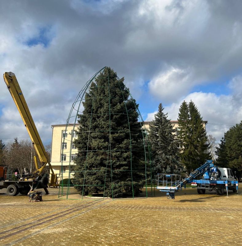 В Рыбнице началась подготовка к новогодним праздникам