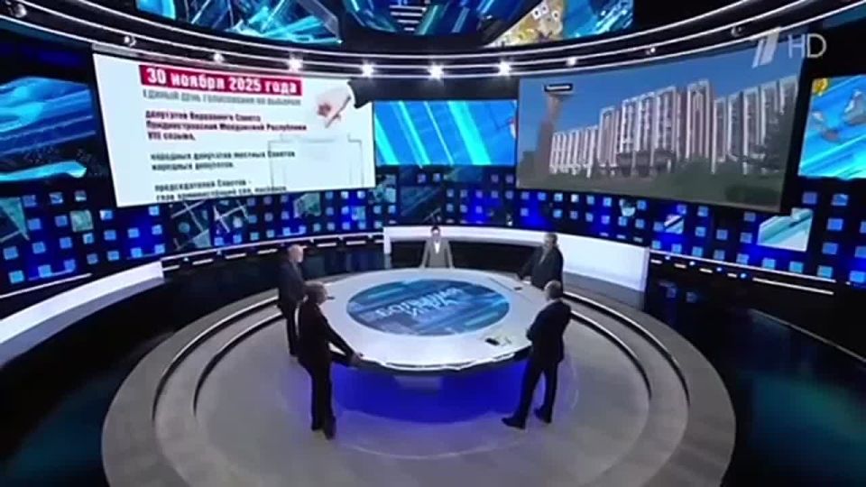 На центральном российском телевидении сегодняшний эфир посвятили выборам в Приднестровье