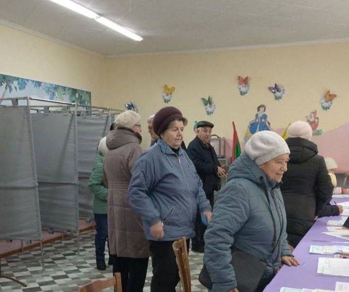 Жители села Гиска сегодня особенно активно идут на выборы