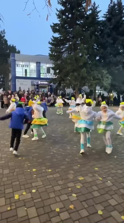 В Слободзее зажгли огни на городской ёлке