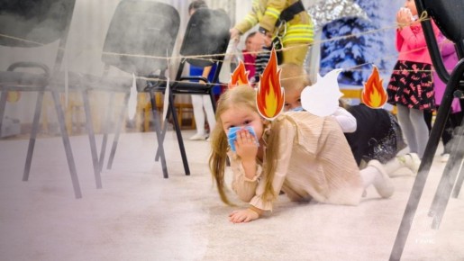 Сегодня правила пожарной безопасности оттачивали малыши из столичного детского сада «Мечта»