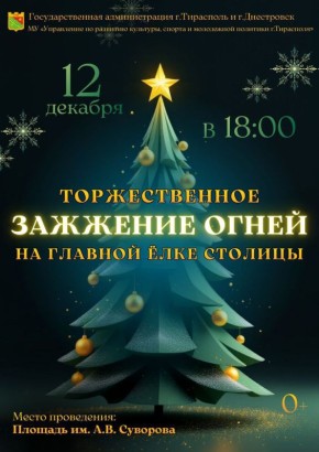 Открытие Главной Ёлки Тирасполя!