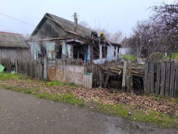 Бомж поджёг заброшенный дом в Бендерах