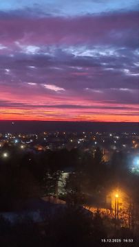 Сиреневый закат в Дубоссарах