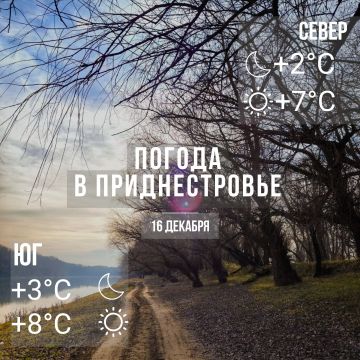 Днём – до +8°С. Переменная облачность, без осадков