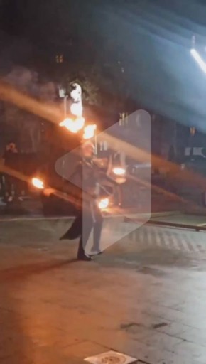 Буквально огненная хореография у ДК Ткаченко в Бендерах