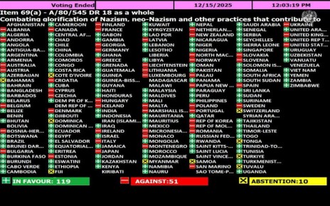 На 80-й сессии Генассамблеи ООН Молдова проголосовала против резолюции о борьбе с героизацией нацизма