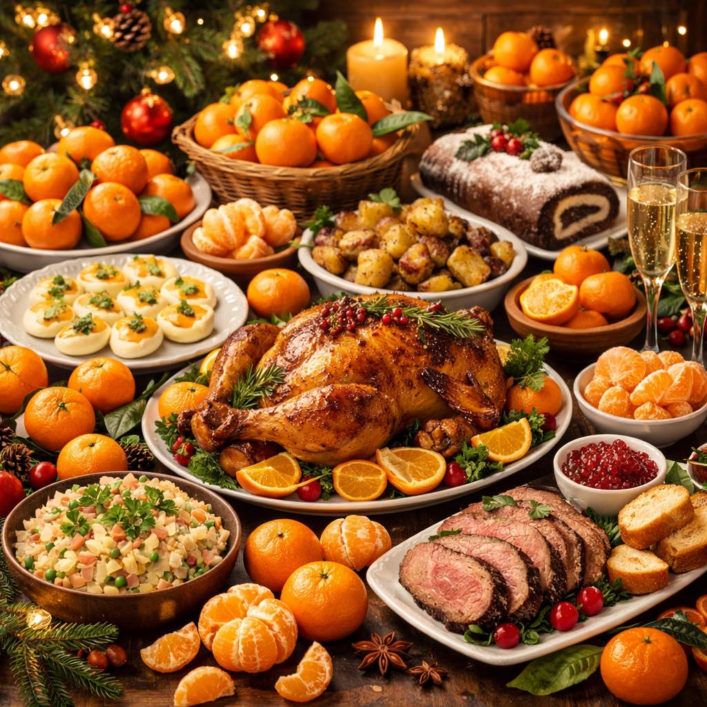 Много мандаринок - это одна из традиций для новогоднего стола, про которую нам рассказали участники розыгрыша от компании «Шериф»