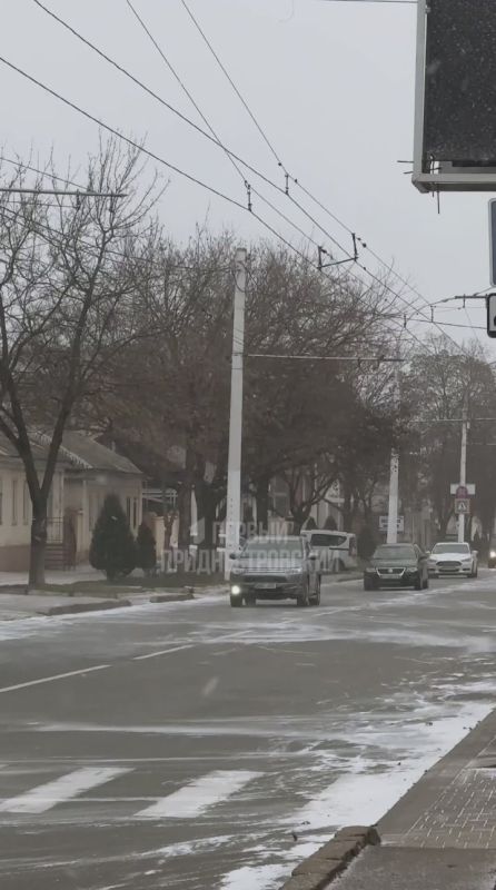 Снег добрался и до Тирасполя