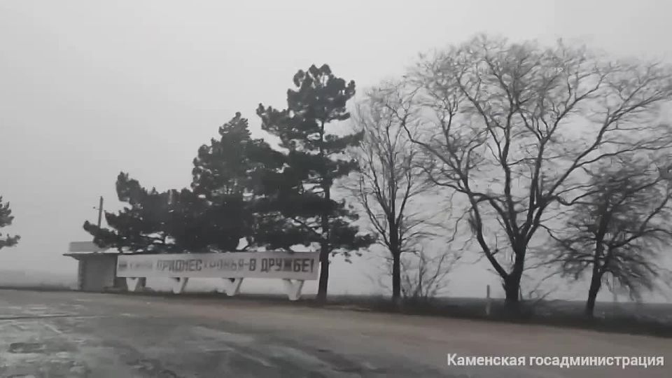 В Каменку пришла настоящая зима с морозом и снегом