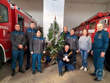 Коллектив григориопольской пожарной части делится атмосферой праздника!