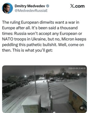 Медведев - подписал фото удара «Орешником»: