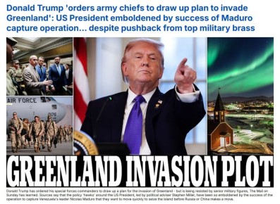 Daily Mail пишет, что Трамп приказал военному руководству готовить операцию по «освобождению» Гренландии: