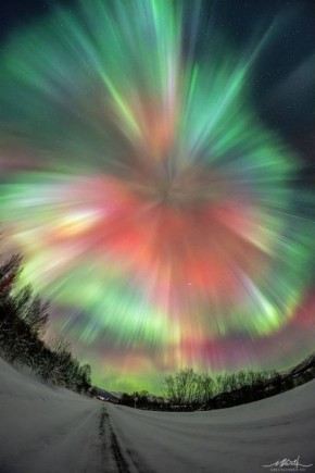 Над Норвегией прошло самое яркое северное сияние нового года: