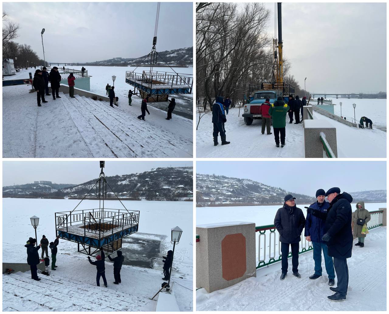 В рамках выездной инспекции глава госадминистрации проверил готовность площадки для проведения крещенских купаний и обеспечение необходимых условий для безопасности жителей города