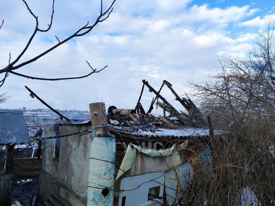 В Бендерах сгорел дачный дом