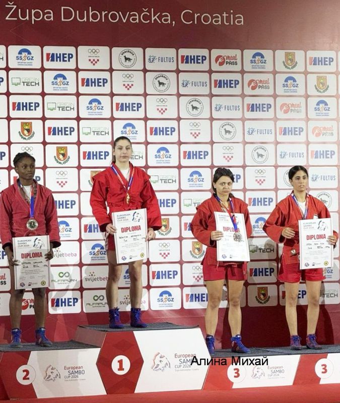 Алина Михай завоевала бронзу на Кубке Европы по самбо в Хорватии