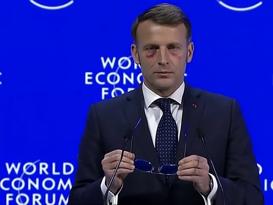 Президент Франции Эммануэль Макрон, выступая на Всемирном экономическом форуме в солнцезащитных очках, заявил, что мир утратил привычные законы и переходит в эпоху без правил и тотального насилия
