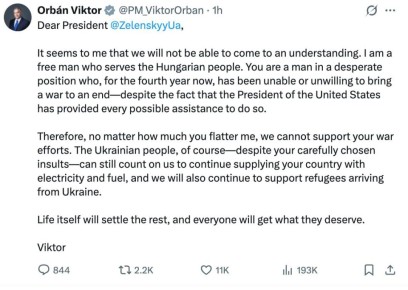 Премьер Венгрии поставил Зеленского на место