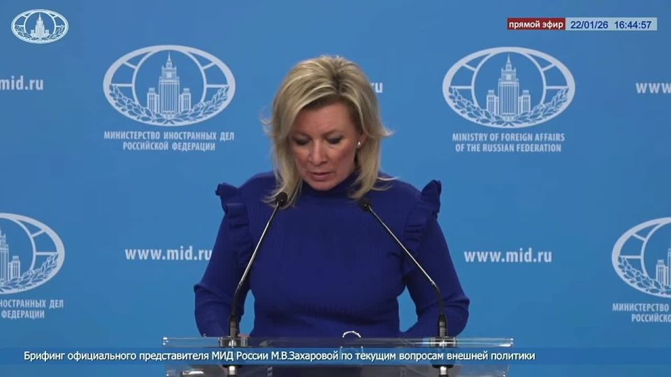 Мария Захарова: Россия будет противодействовать экономической блокаде Приднестровья