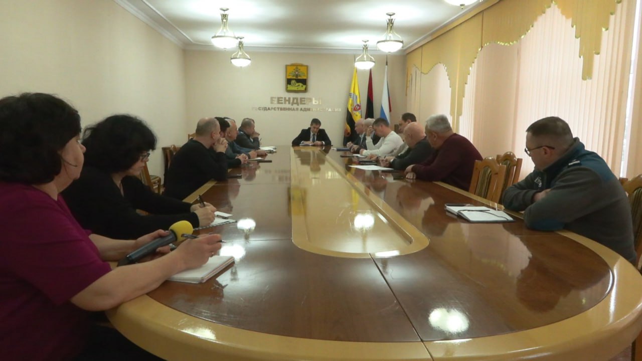 В Бендерах прошло экстренное заседание штаба по борьбе со снежными заносами и гололёдом