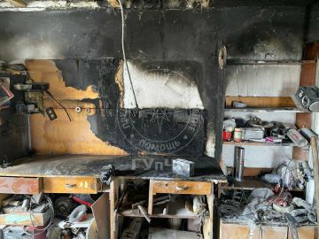 Накануне в Карагаше произошёл пожар в гараже