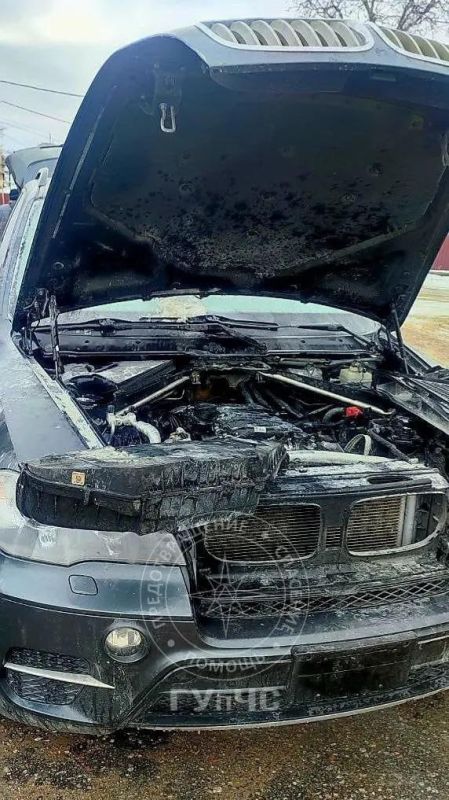 В Тирасполе машина загорелась на ходу