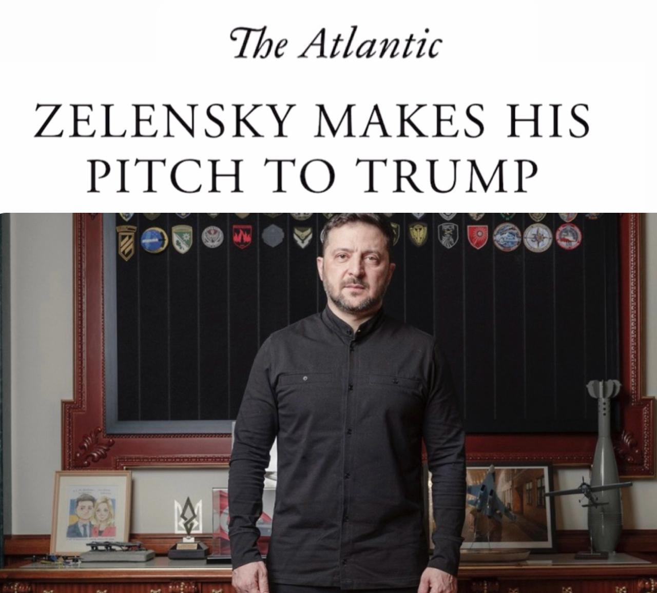 «Зеленский обращается к Трампу»: The Atlantic пишет, что Зеленский готов на территориальные уступки