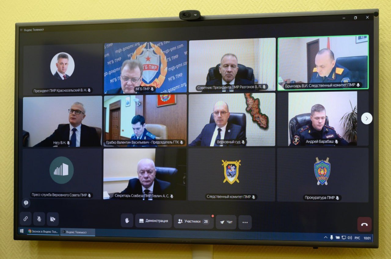 Следственный комитет отчитался Президенту ПМР Вадиму Красносельскому об итогах 2025 года