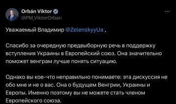 Орбан прокомментировал слова Зеленского об «отращивании живота» и заявил, что Украина не может стать членом ЕС