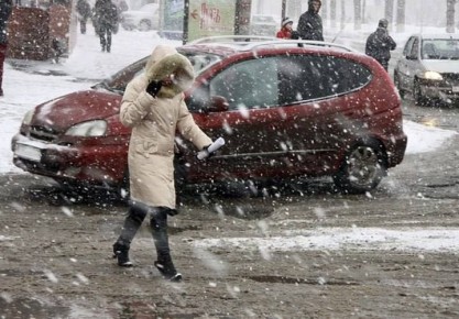 В Приднестровье введен жёлтый уровень метеоопасности из-за снегопада и метели