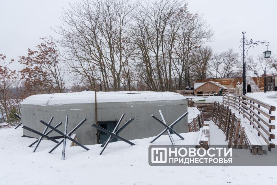 Воссозданный ДОТ в Тирасполе, музейная экспозиция «Приднестровье в годы Великой Отечественной войны» и диорама «Ясско-Кишиневская операция»