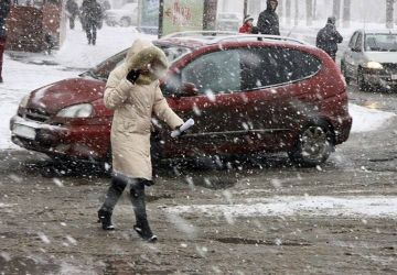 В Приднестровье введен жёлтый уровень метеоопасности из-за снегопада и метели