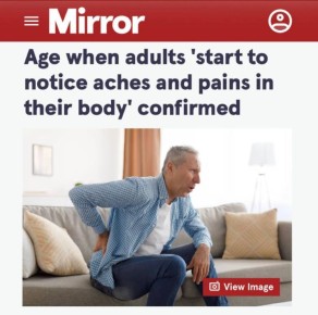 В 40 лет люди начинают чувствовать боли и недомогания в теле