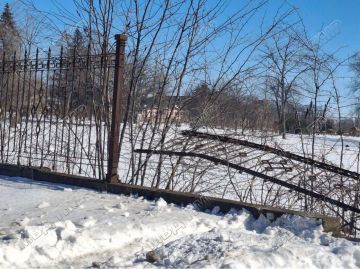 В Тирасполе водитель протаранил забор дендропарка