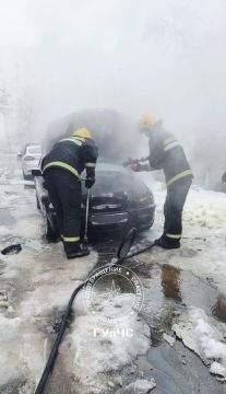 Утром в столице огнеборцы тушили «БМВ»