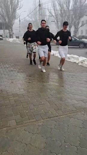 В Тирасполе замечена группа спортсменов