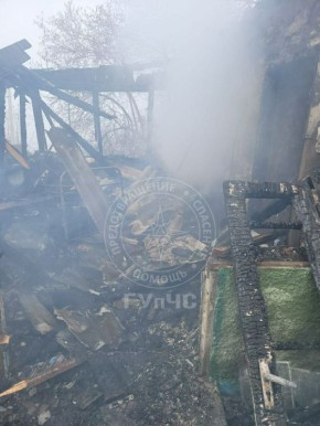 Ночью в Рыбнице сгорел дом